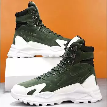 Winter High-Top Men s Fashion Boots Comfortable Platform Sneakers Men Ankle Boots Velvet Warm Cotton Shoes For Men botas hombre 39