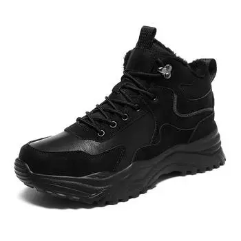 Winter Men s Boots 2025 Hiking Shoes For Men Warm Plush Snow Boots Outdoor Sport Cross Country Men Sneakers 39