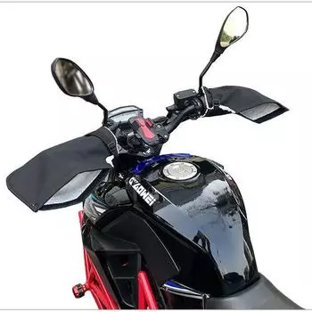 Winter Motorcycle Handlebar Muffs Warmer Gloves Waterproof Windproof Warm Velvet Covers For For Motorcycle Scooter Accessories