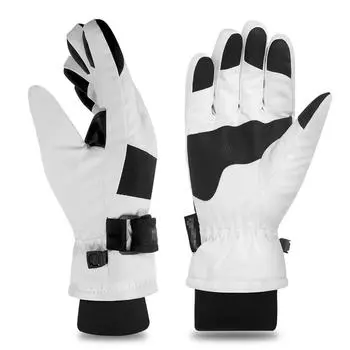 Winter Motorcycle Snowboard Ski Warm Gloves Unisex Non-slip Touch Screen Waterproof Motocross Cycling Fleece Warm Snow Gloves L