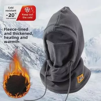 Winter Riding Windproof Full Face Mask and Neck Cover for Electric Motorcycles One Size чёрный