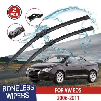 Wiper Blades For VW EOS 2006-2011 Front Windshield Clean Window Windscreen Auto Parts Car Rain Brushes 24 +19