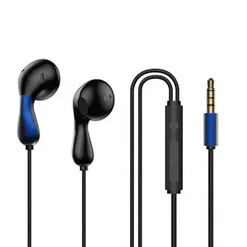 Wired In-Ear Wired Earphone Headphone With Mic Headset Earbuds Universal 3.5mm Type C Earphone Blue-3.5mm