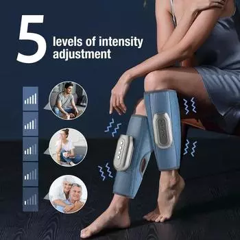 Wireless Calf Massager Hot Compression for Kneading Leg Foot Air Bag Massage Relieve Muscle Fatigue Device with Remote Control