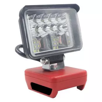 Wireless LED Work Light 3inch 18LED 2800LM Dual USB Port for Milwaukee Cordless M18 18V Battery