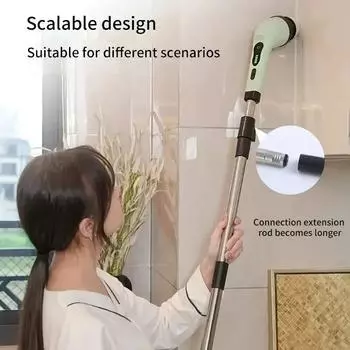 Wireless multifunctional electric cleaning brush, extendable wireless cleaning tool, household floor, kitchen sweeping brush