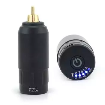 Wireless Rotary Tattoo Pencil Case, Rechargeable Power Supply, RCA tattoo machine