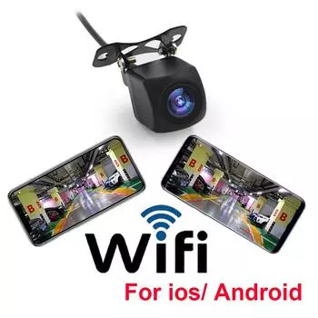 Wireless WiFi Car Rear View Camera Night Vision HD 720p Reversing Camera 170 Degree Car Backup Camera Support for /Android чёрный