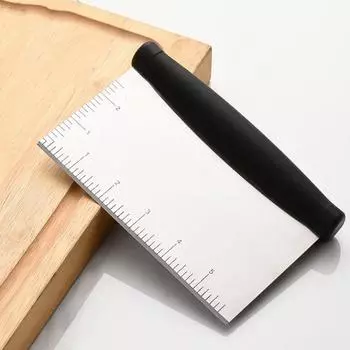 with Scale Dough Divider Rectangle Dough Scraper Portable Stainless Steel Dough Cutter Cake dough cutter