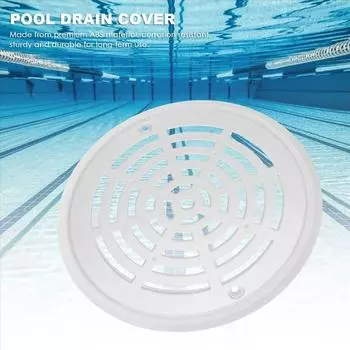 With Screws Pool Main Drain Cover ABS Grate Bottom Mounting Plates Pool Water Outlet белый