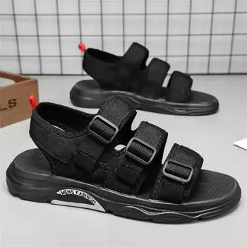 Without Heels Closed Toe Resort Sandals Slippers Men s Flip Flops 45 46 47 Shoes Wading Sneakers Sports Shuse Top Grade 39