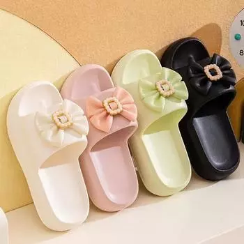 Women 2024 New EVA Summer Slippers Anti-Slip Thick Sole Indoor Bathroom Sandals for Home 36-41
