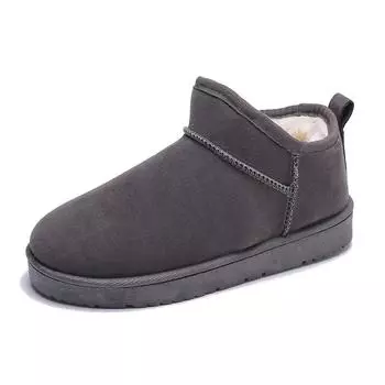 Women Ankle Boots Winter New Thick Goth Fashion Shoes for Women Flats Platform Snow Boots Plush Warm Casual Shoes Botas De Mujer 36