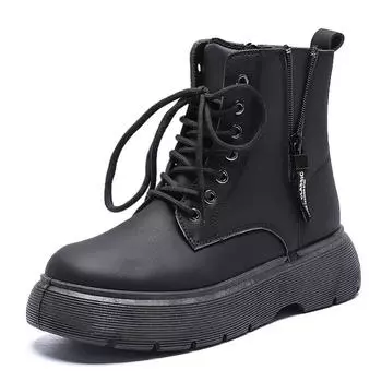 Women Boots Platform Marterns Boot Autumn Winter High Shoes Outdoor Winter Ankle Boots Female Chunky Cowboy Booties Woman Shoes 35 белый