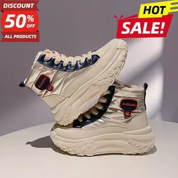 Women Boots Warm Fur Ankle Boots For Women Winter Shoes With Heels Snow Boots Winter Botas Mujer 2024 Women s Low Heel Boot 35 хаки