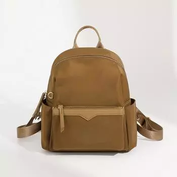 Women s Backpack Fashion Oxford Cloth Backpack Travel Commuter High-grade Women s Bag коричневый