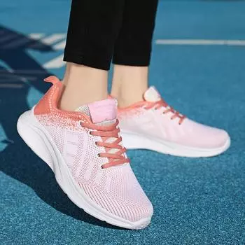 Women s Casual Shoes In Spring Summer of 2024 Thick Soled Mesh Breathable Outdoor Running Vulcanized Shoes Sneakers Woman 35 чёрный