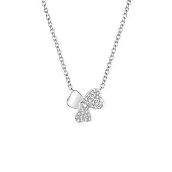 Women s Clover Necklace Simple Student Forest Flower Pendant Clavicle Necklace