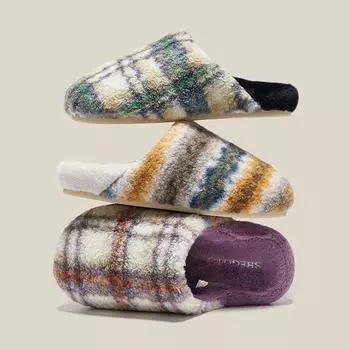 Women s Cotton Slippers Couples Warm Home Slippers Woman Autumn and Winter Anti Slip Plush Slippers Man 32-33