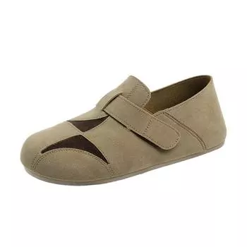 Women s Flat Shoes Suede Round Toe Low Heel Mules for Women Casual Walking Comfortable One Kick Outdoor Fashion Zapatos Mujer 35 малиновый