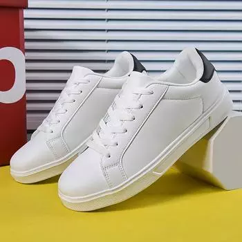 Women’s Height Increase Casual Outdoor School Student White Shoes Couple Men Sneakers Plus Size EU: 36 белый