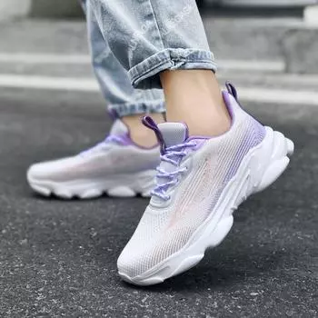 Women s Mesh Breathable Casual Shoes with Platform Sole To Increase The Height 36 чёрный