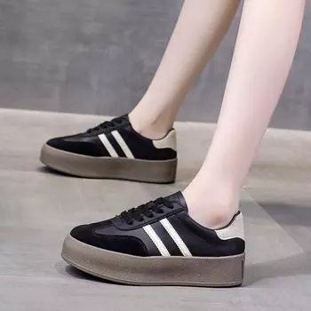 Women s new fashion round toe designer sneakers for women summer flat non-slip outdoor shopping office ladies sports shoes 35