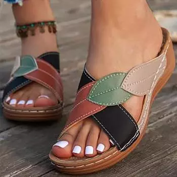 Women s Sandals Comfortable Wedges Heels Summer Shoes Heeled Slippers Women Summer Footwear Chaussures 42EU/CN43 белый