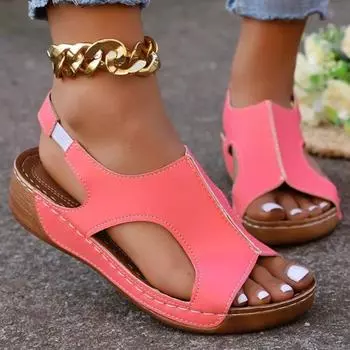Women s Sandals Flats Flip-flops Summer 2024 New Casual Elegant Woman Shoes with Low Heels Luxury Best Selling Comfortable 36 чёрный