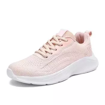 Women s Spring New Casual Sports Running Shoes Breathable Hollow Mesh Casual Walking Style 40 чёрный