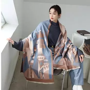 Women s Temperament Elegant Scarf Casual Warm Outwear Shawl 190*65