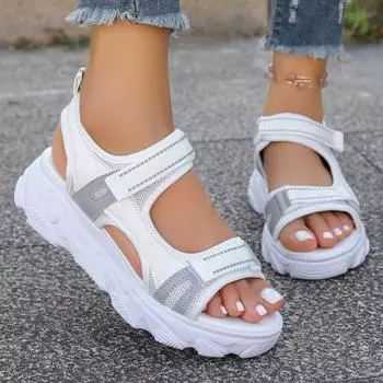 Women Sandals Height-enhancing Platform Sandals Summer Fashion Comfortable Sandals Non-slip Beach Casual Sports Shoes for Women 35