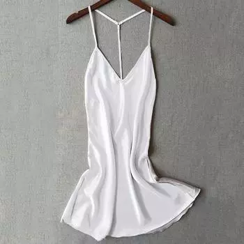 Women Sexy Satin Sleepwear Babydoll Lingerie Nightdress Pajamas L