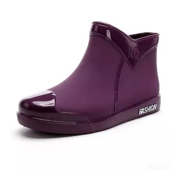 Women Shoes Non Slip Waterproof Rain Boots Tube Rain Boots Boots for Women Waterproof Work Botas De Caza Espanolas Chaussure 37 фиолетовый