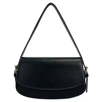 Women Shoulder Bag Adjustable Strap PU Leather Crossbody Bag with Pocket Satchel Purse Hobo Bag Travel Commuter Bag чёрный