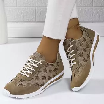 Women Sneakers Classic Cross Strap Anti Slip Flat Athletic Designer Shoes Women Daily Leisure Outdoor Play Casual Sneakers Women 36 хаки