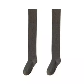 Women Thigh High Socks Extra Long Over The Knee Socks Thick Cotton Knit Boot Stockings Winter Leg Warmers