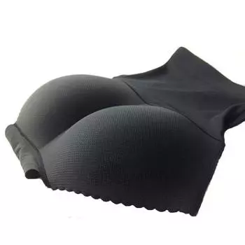 Womens Abdomen Padded Seamless Hip Enhancer Shaper Panties Underwear BK/M M
