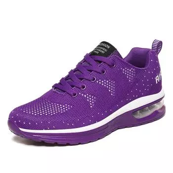 Womens Running Shoes Breathable Air Cushion Sneakers 39 серый
