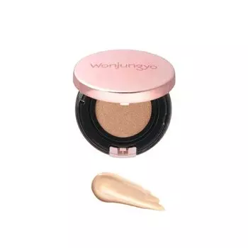 Wonjungyo Fitting Cushion Glow 01 бледно-розовый 13 г Глянцевый тип SPF50+ PA+++