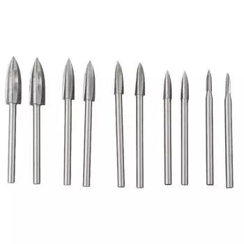 Wood For Carving Engraving Drill Bit Set Compatible with Most Rotary Tools