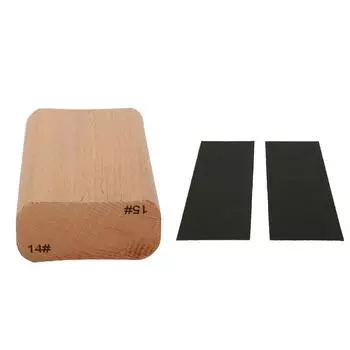 Wood Radius Sanding Block Luthier Tool for Guitar Fretboard Fingerboard Fret Leveling 14 and 15 14 and 15 Inch