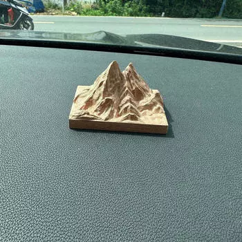 Wooden Essential Oil Diffuser Compact Creative Scent Diffusing Mountain Shape Home Fragrance
