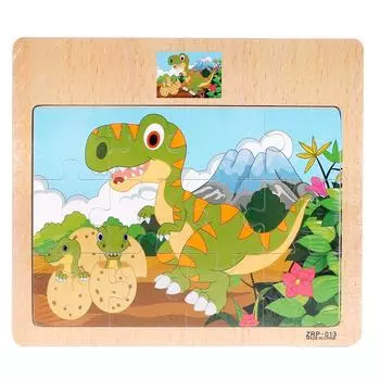 Wooden Puzzle toy Children Cartoon Traffic Learning Puzzle Toys