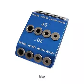 Woodworking Pocket Hole Jigs Easy To Multi-angle Aluminum Alloy Strong And Durable Wide Applications синий