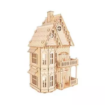 Woody Gothic Villa 3D Трехмерная головоломка Корейская церемония-головоломка