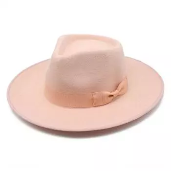 Woolen Jazz Top Hat, Warm Bow Hat, Style Top Hat M56-58cm красный