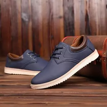 Work waterproof and non-slip big head leather shoes men s tooling shoes casual shoes spring and autumn tide shoes 39