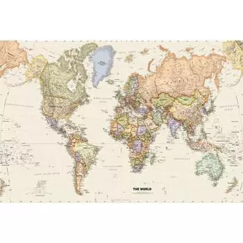 World Map,Polyester,Educational Wall Decor,Horizontal Hanging,for Classroom,Home,Office Decor,Classroom Decor,Travel tools 18*29inch/45.72*73.66cm