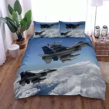 World Ranking Air Fighter Duvet Cover Set UK Single Double Queen US Twin Full King Size Среди комплектов постельного белья EU single(135x200cm)
